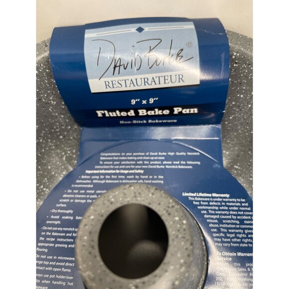 David Burke Restaurateur 9" X 9" Fluted Bake Pan Non-Stick Heavy-Gauge Steel New - Picture 2 of 7